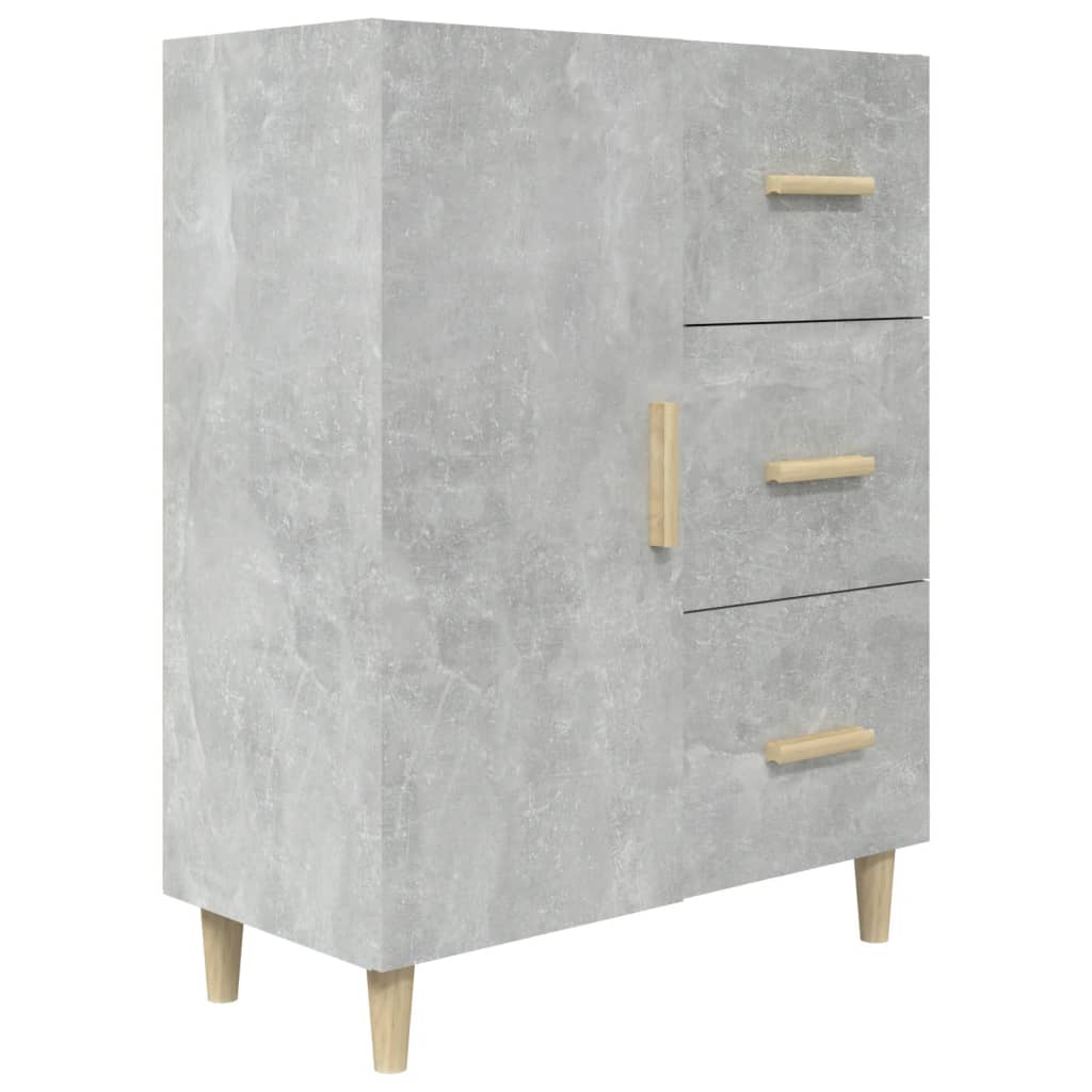 vidaXL Szafka, szarość betonu, 69,5x34x90 cm, materiał drewnopochodny