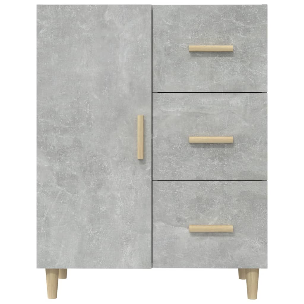 vidaXL Szafka, szarość betonu, 69,5x34x90 cm, materiał drewnopochodny