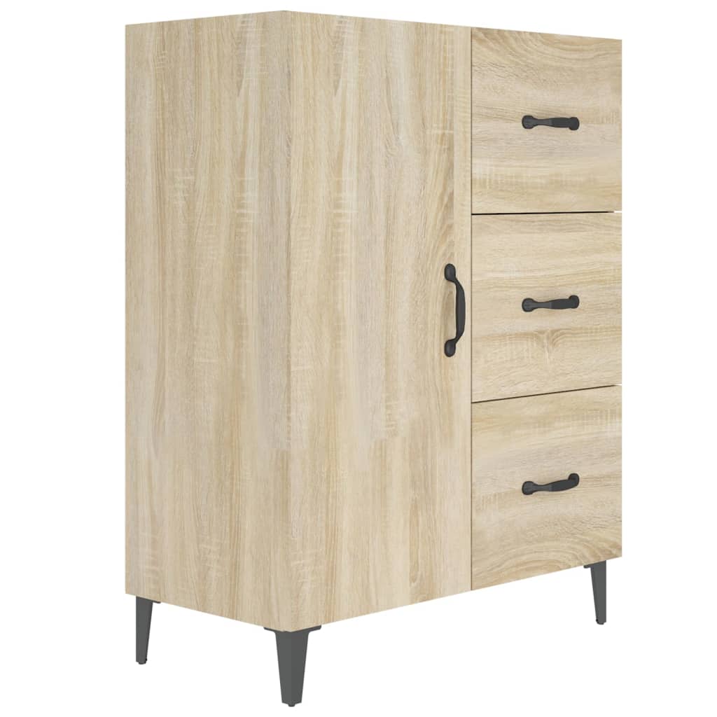 vidaXL Szafka, dąb sonoma, 69,5x34x90 cm, materiał drewnopochodny