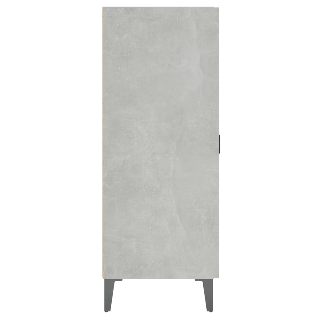 vidaXL Szafka, szarość betonu, 69,5x34x90 cm, materiał drewnopochodny
