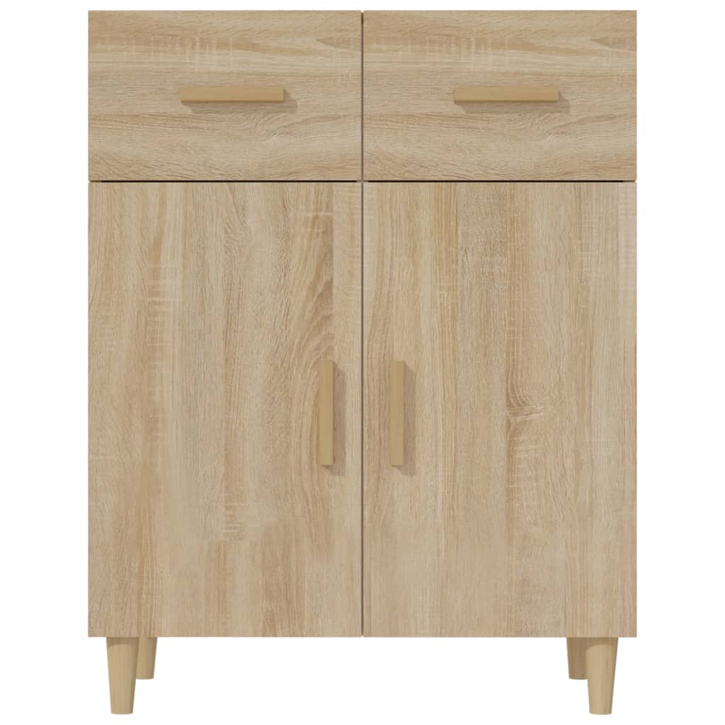 vidaXL Komoda, dąb sonoma, 69,5x34x89 cm, materiał drewnopochodny