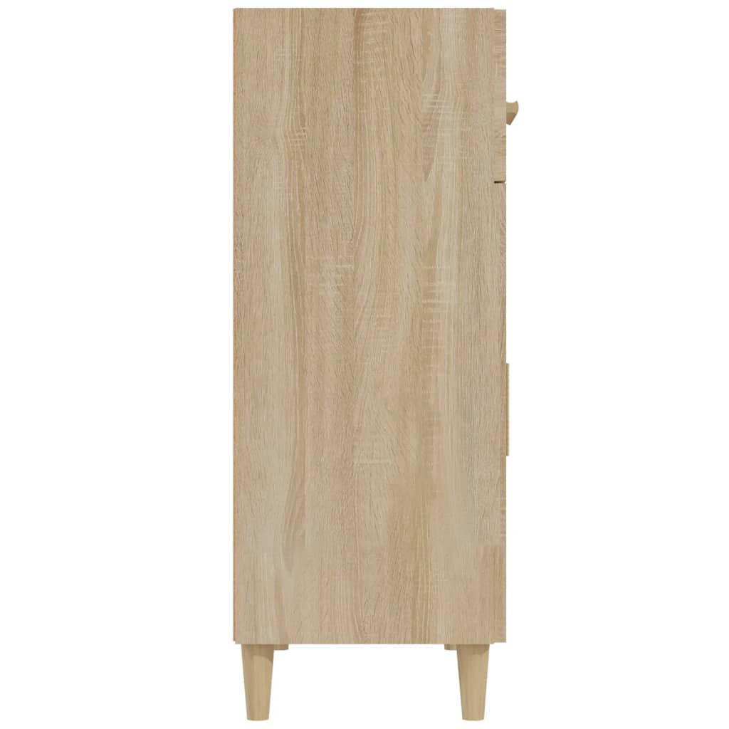 vidaXL Komoda, dąb sonoma, 69,5x34x89 cm, materiał drewnopochodny