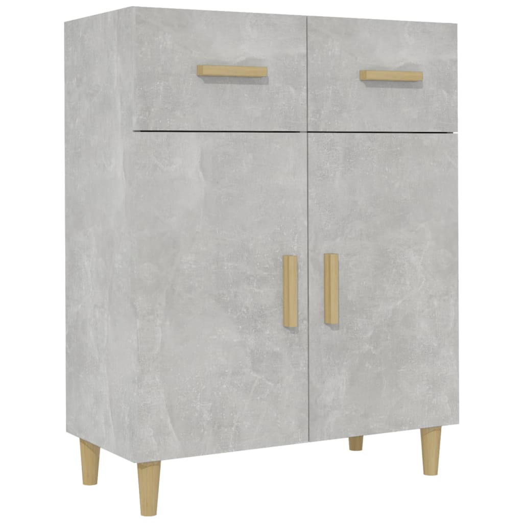 vidaXL Szafka, szarość betonu, 69,5x34x89 cm, materiał drewnopochodny