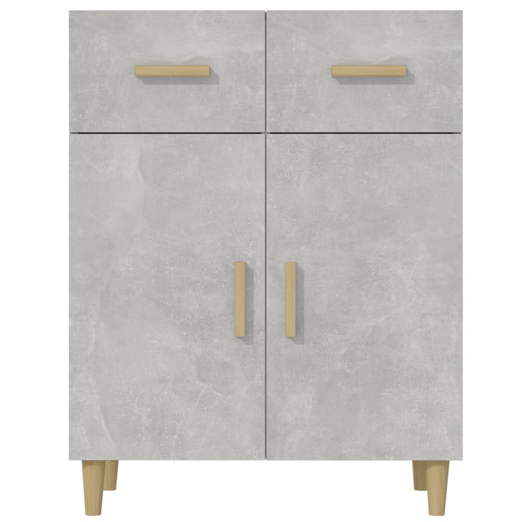 vidaXL Szafka, szarość betonu, 69,5x34x89 cm, materiał drewnopochodny