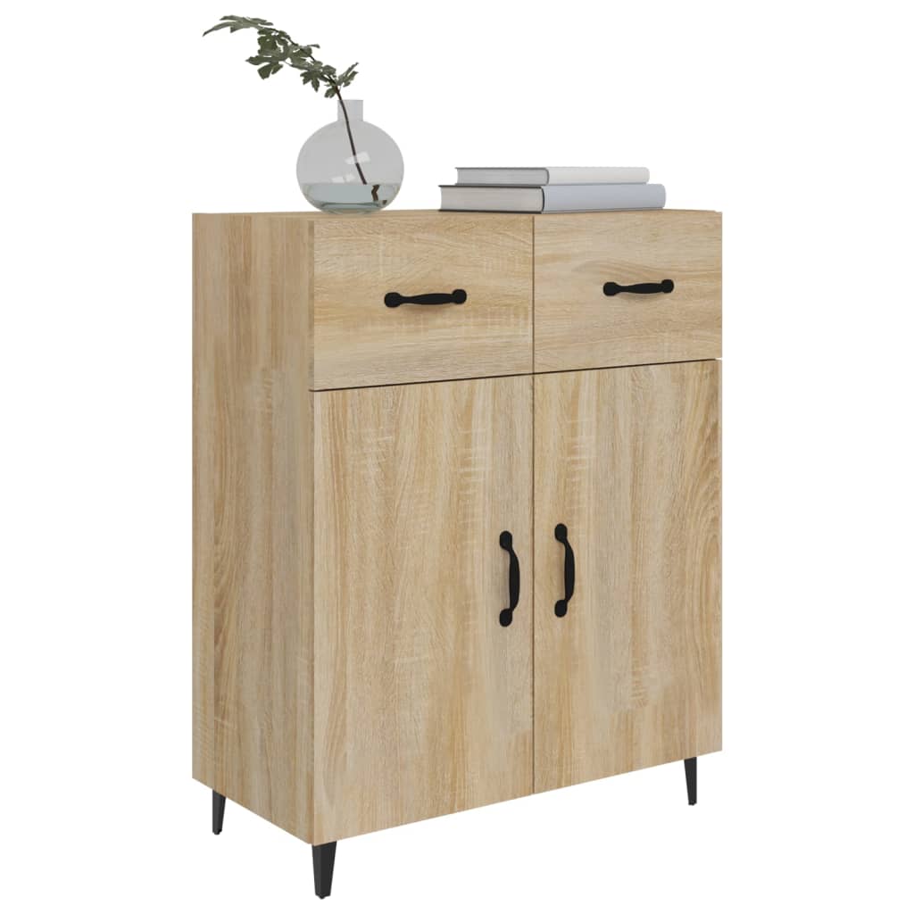 vidaXL Szafka, dąb sonoma, 69,5x34x90 cm, materiał drewnopochodny