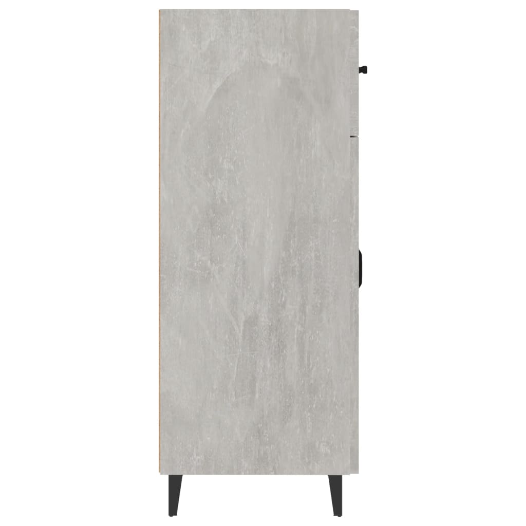 vidaXL Szafka, szarość betonu, 69,5x34x90 cm, materiał drewnopochodny
