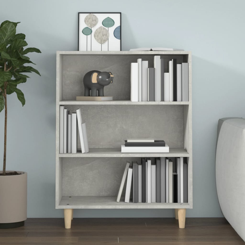 vidaXL Szafka, szarość betonu 69,5x32,5x90 cm, materiał drewnopochodny