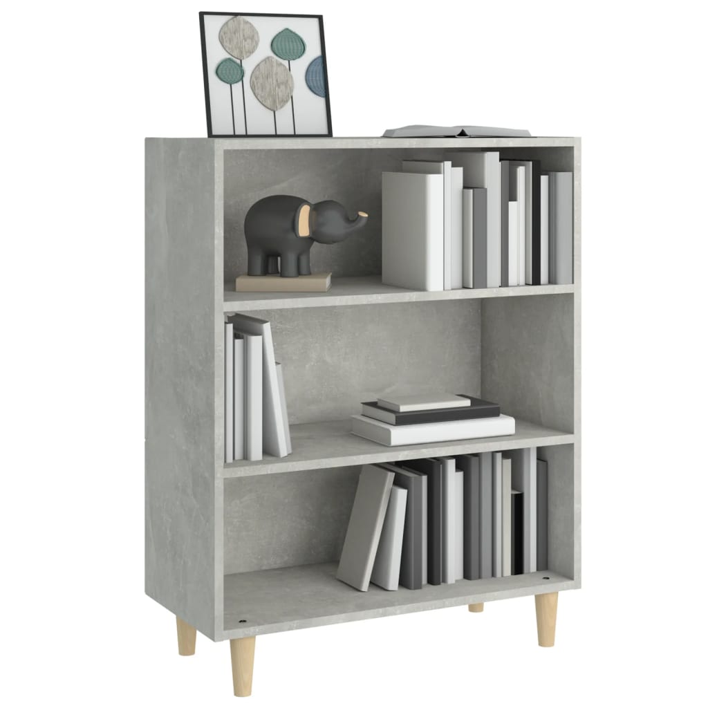 vidaXL Szafka, szarość betonu 69,5x32,5x90 cm, materiał drewnopochodny
