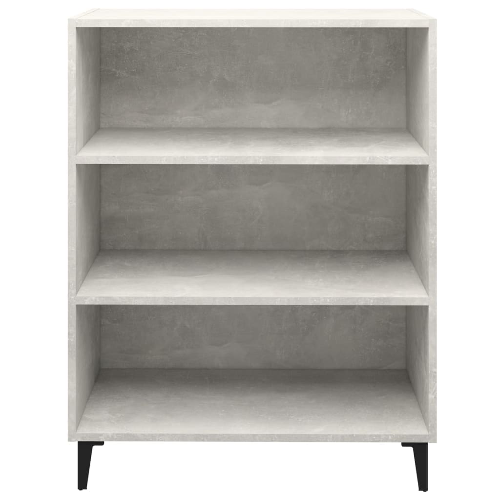 vidaXL Szafka, szarość betonu 69,5x32,5x90 cm, materiał drewnopochodny