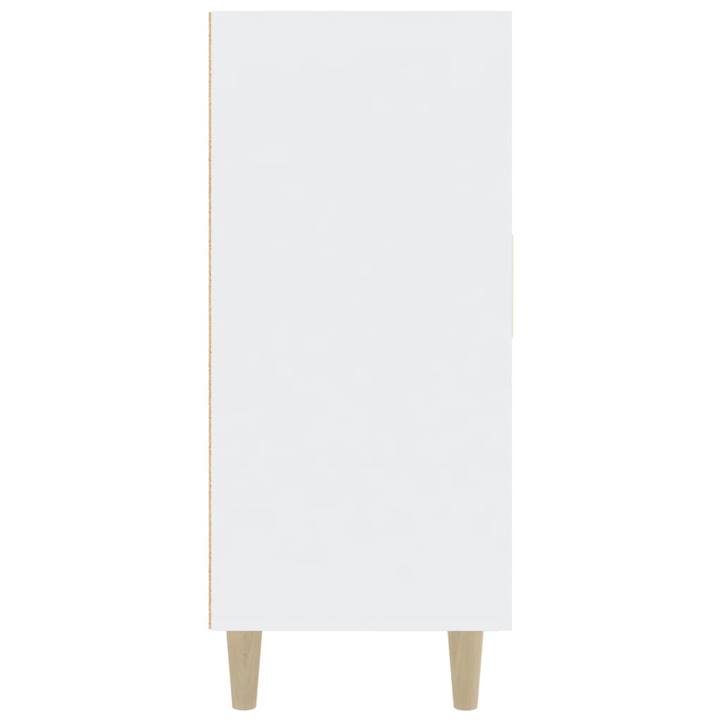 vidaXL Szafka, biała, 90x34x80 cm, materiał drewnopochodny