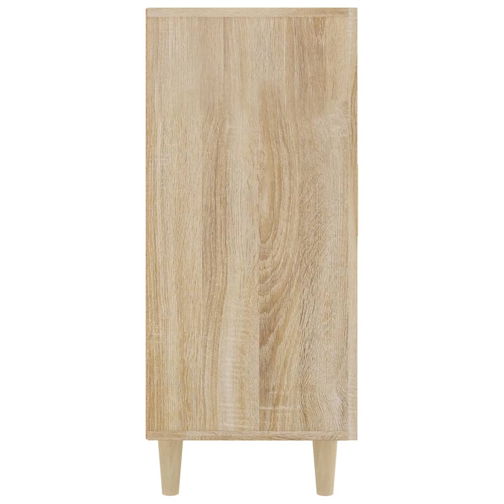 vidaXL Szafka, dąb sonoma, 90x34x80 cm, materiał drewnopochodny