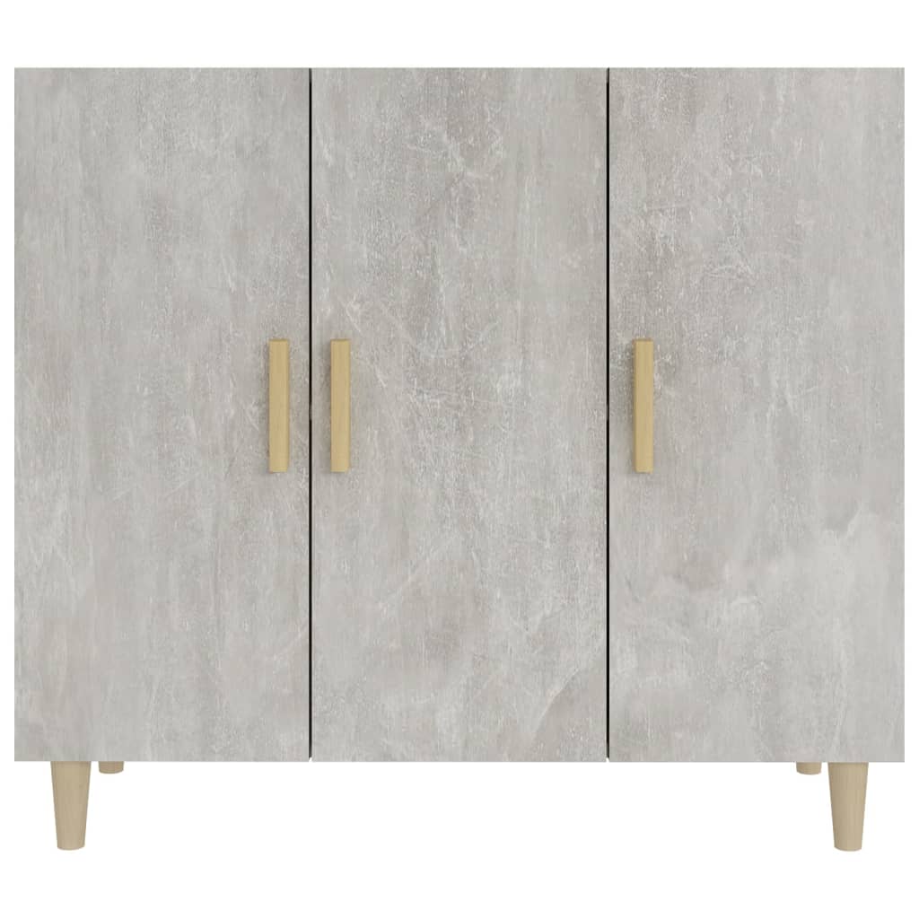 vidaXL Szafka, szarość betonu, 90x34x80 cm, materiał drewnopochodny