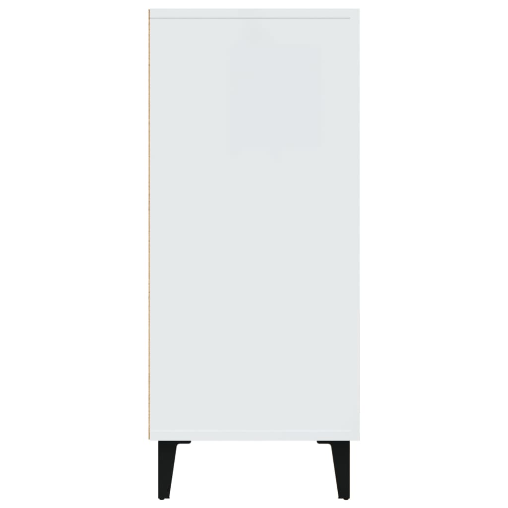 vidaXL Szafka, biała, 90x34x80 cm, materiał drewnopochodny