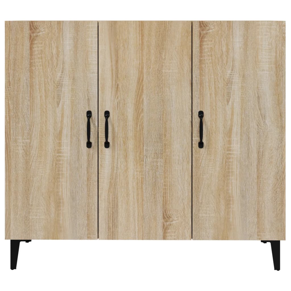 vidaXL Szafka, dąb sonoma, 90x34x80 cm, materiał drewnopochodny