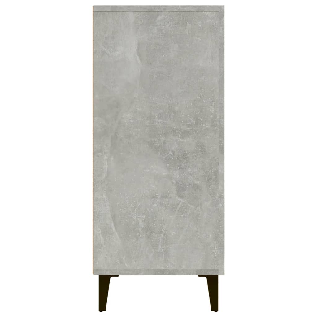 vidaXL Szafka, szarość betonu, 90x34x80 cm, materiał drewnopochodny