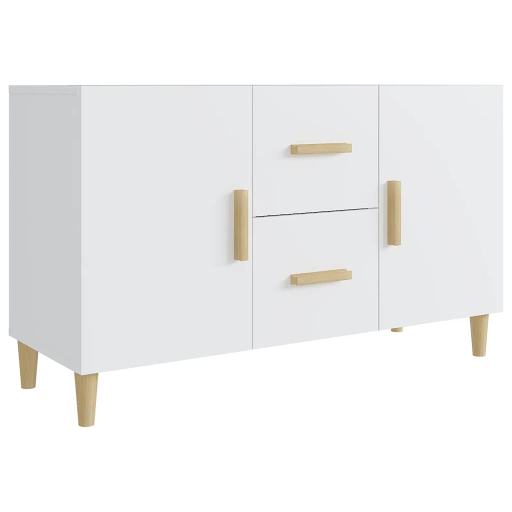 vidaXL Komoda, biała, 100x36x60 cm, materiał drewnopochodny