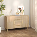 vidaXL Komoda, dąb sonoma, 100x36x60 cm, materiał drewnopochodny