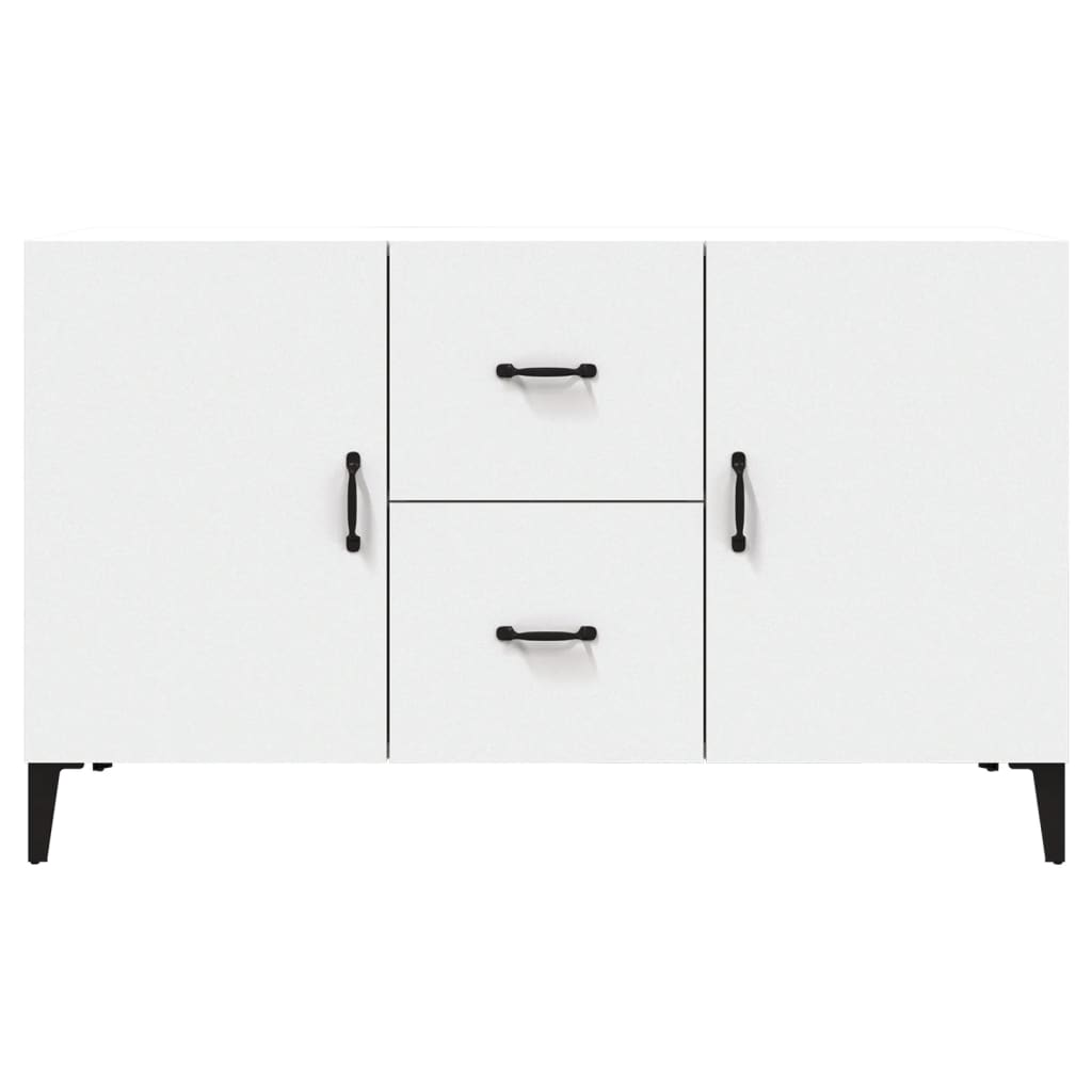 vidaXL Komoda, biała, 100x36x60 cm, materiał drewnopochodny