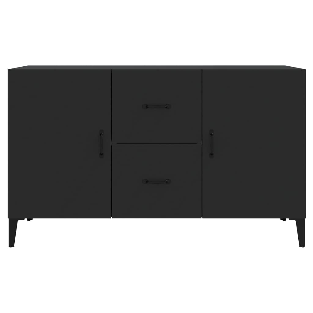 vidaXL Komoda, czarna, 100x36x60 cm, materiał drewnopochodny