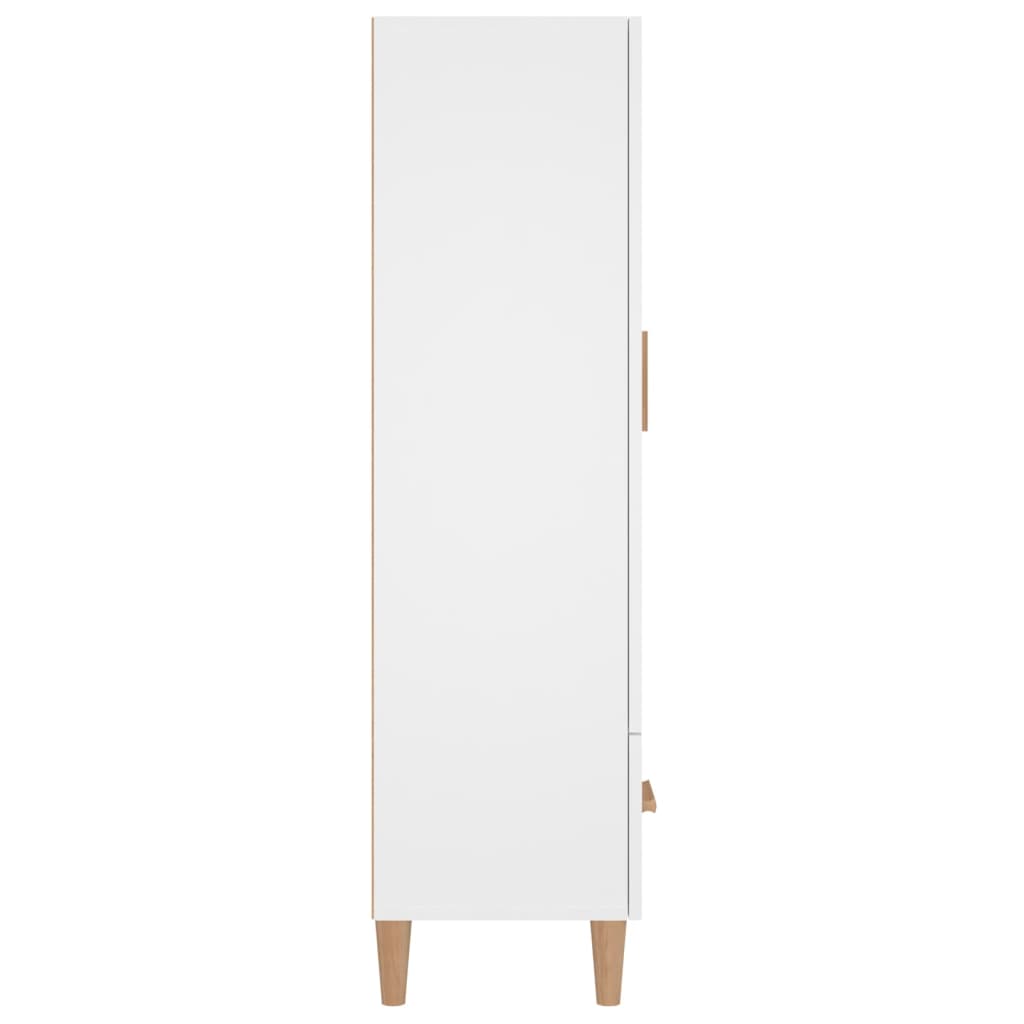 vidaXL Szafka, biała, 70x31x115 cm, materiał drewnopochodny