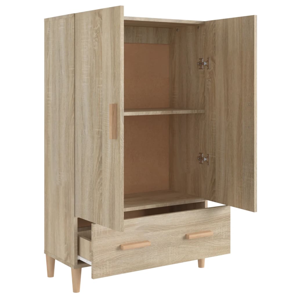 vidaXL Wysoka szafka, dąb sonoma 70x31x115 cm, materiał drewnopochodny