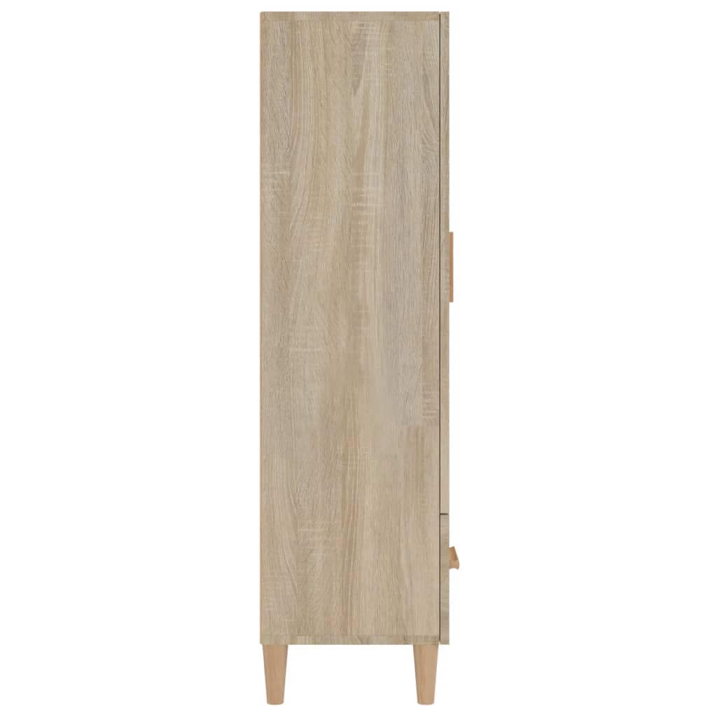 vidaXL Wysoka szafka, dąb sonoma 70x31x115 cm, materiał drewnopochodny