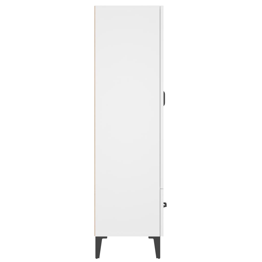 vidaXL Wysoka szafka, biała, 70x31x115 cm, materiał drewnopochodny