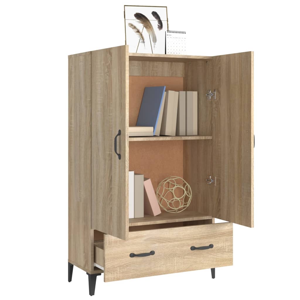 vidaXL Wysoka szafka, dąb sonoma 70x31x115 cm, materiał drewnopochodny