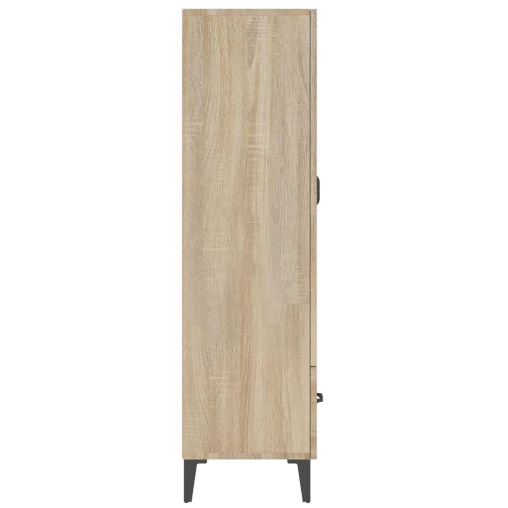 vidaXL Wysoka szafka, dąb sonoma 70x31x115 cm, materiał drewnopochodny