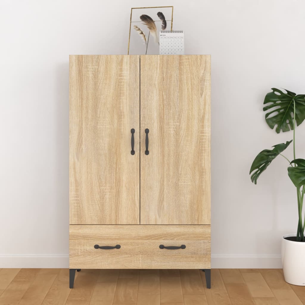 vidaXL Wysoka szafka, dąb sonoma 70x31x115 cm, materiał drewnopochodny