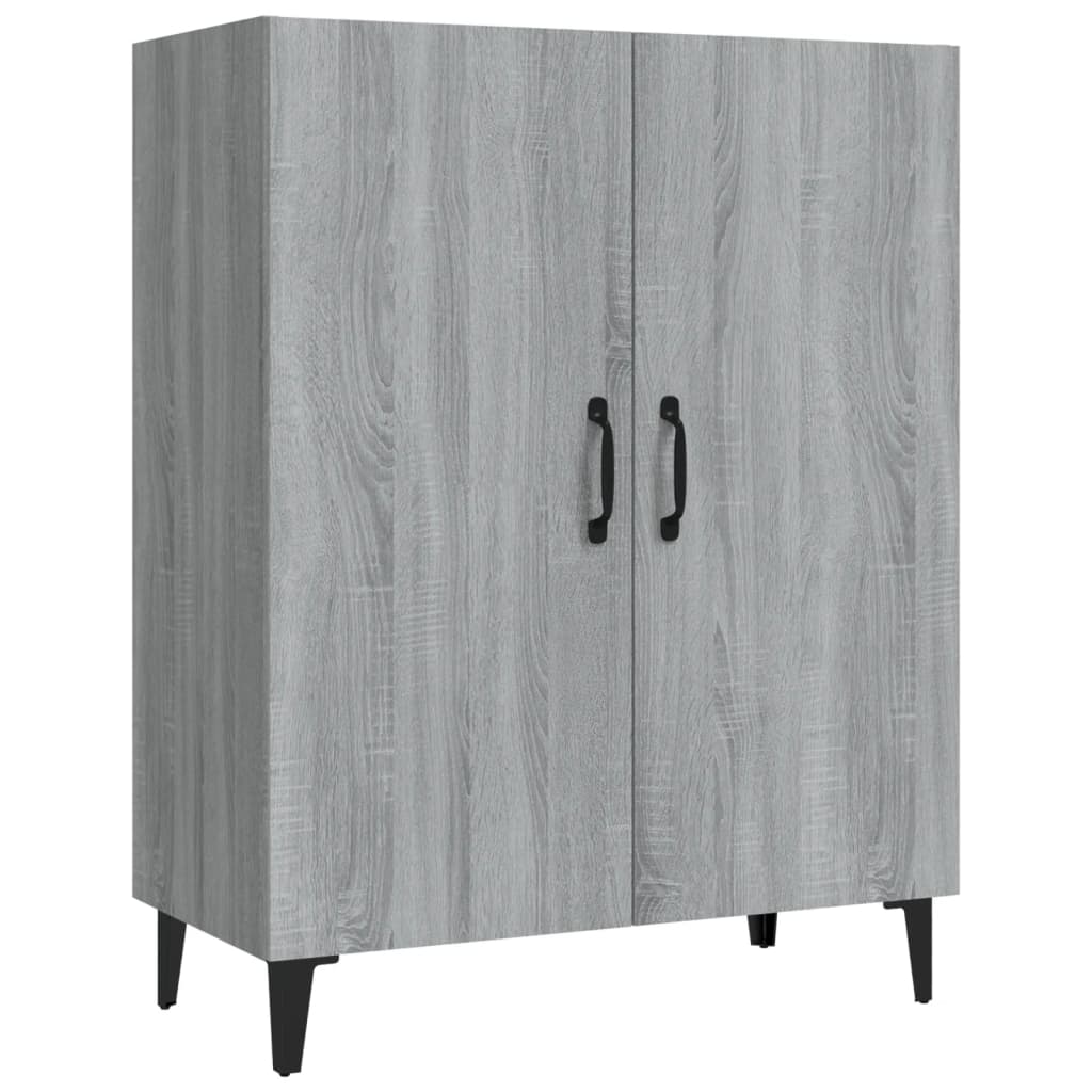 vidaXL Szafka, szary dąb sonoma, 70x34x90 cm, materiał drewnopochodny