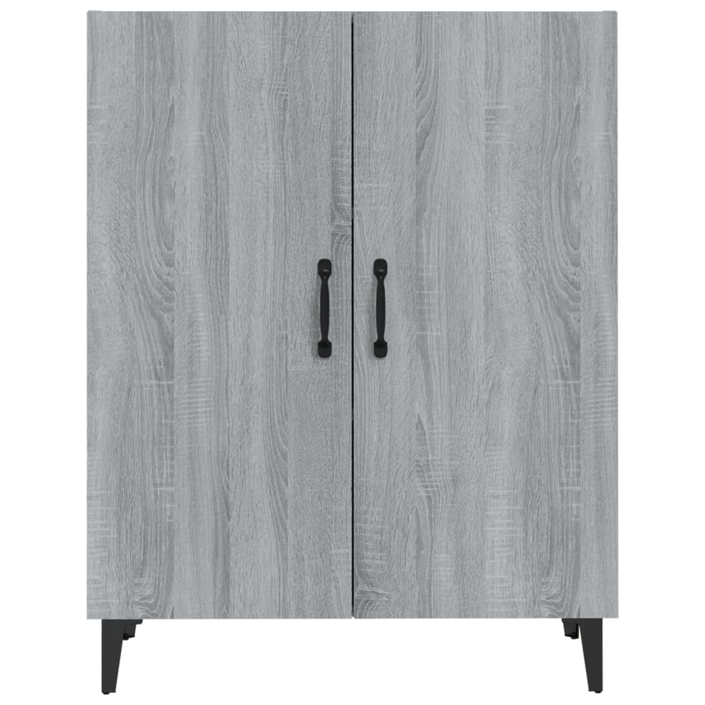 vidaXL Szafka, szary dąb sonoma, 70x34x90 cm, materiał drewnopochodny