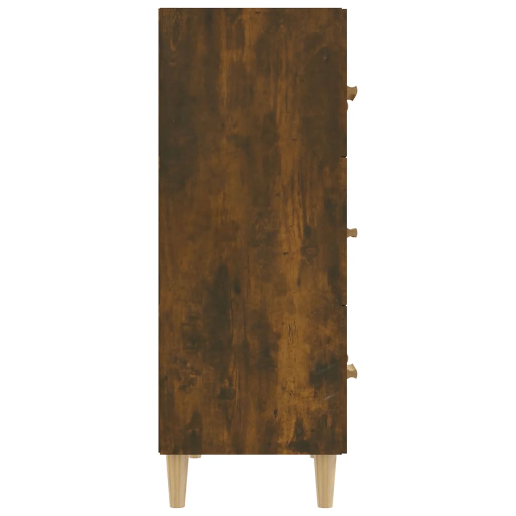 vidaXL Szafka, przydymiony dąb, 70x34x90 cm, materiał drewnopochodny