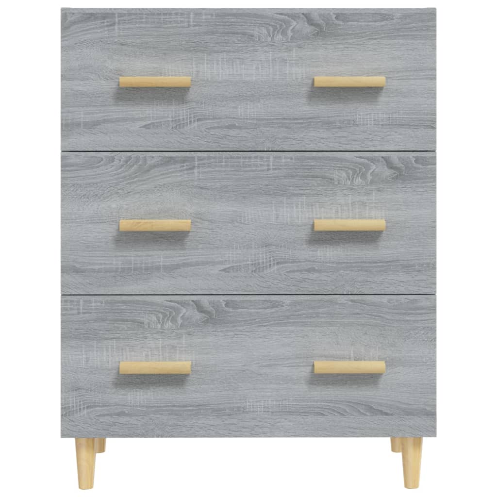 vidaXL Szafka, szary dąb sonoma, 70x34x90 cm, materiał drewnopochodny