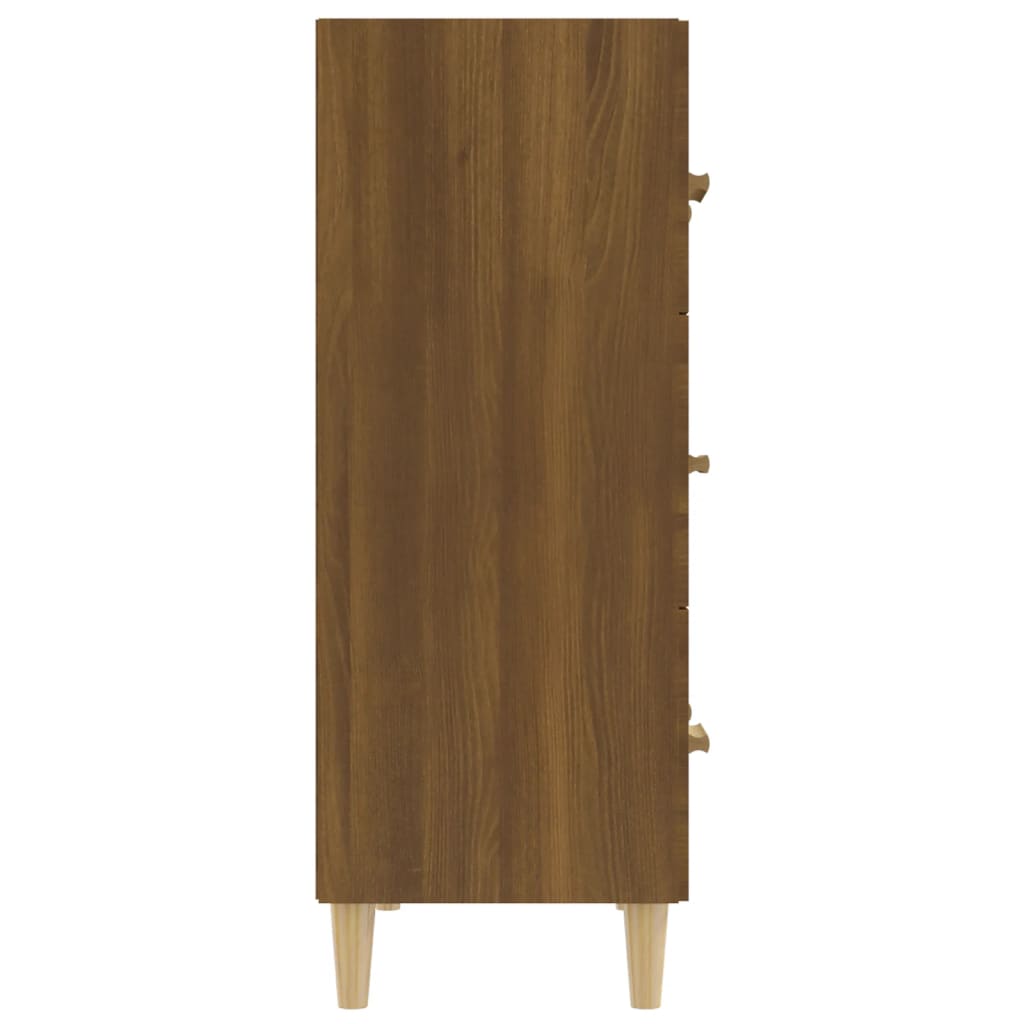 vidaXL Szafka, brązowy dąb, 70x34x90 cm, materiał drewnopochodny
