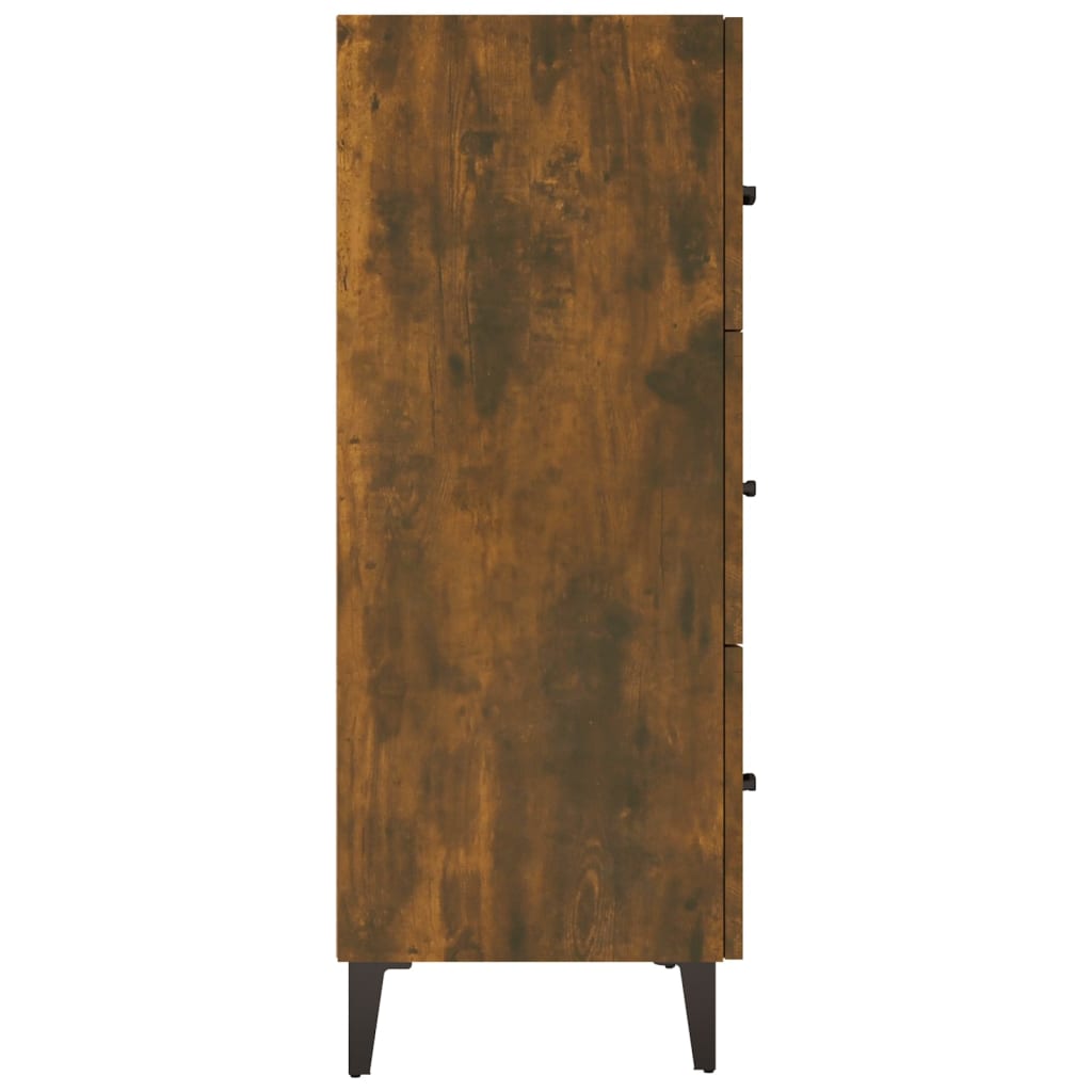 vidaXL Szafka, przydymiony dąb, 69,5x34x90 cm, materiał drewnopochodny