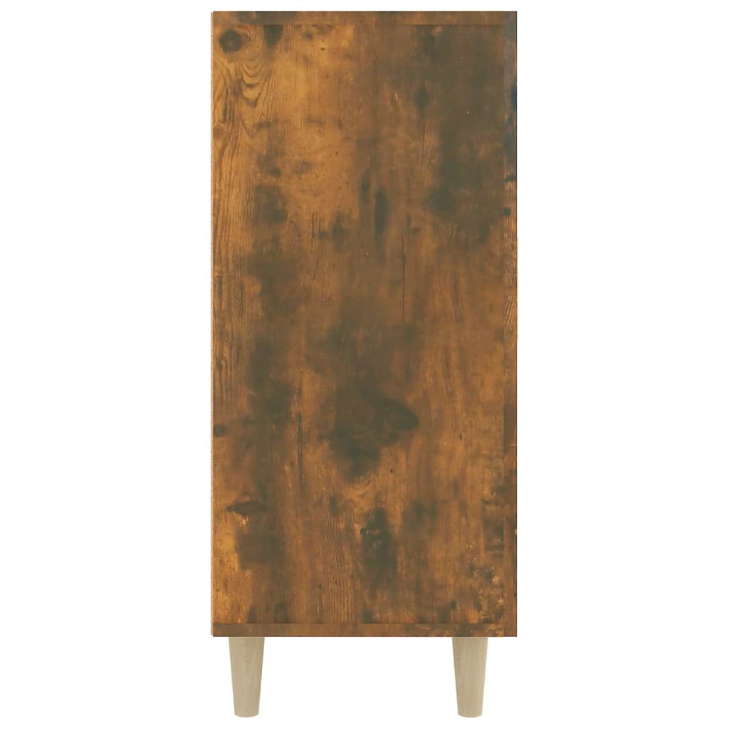 vidaXL Szafka, przydymiony dąb, 90x34x80 cm, materiał drewnopochodny