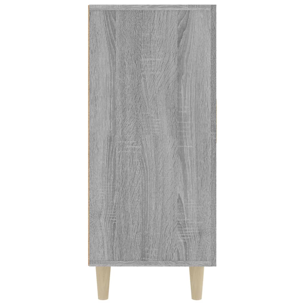 vidaXL Szafka, szary dąb sonoma, 90x34x80 cm, materiał drewnopochodny