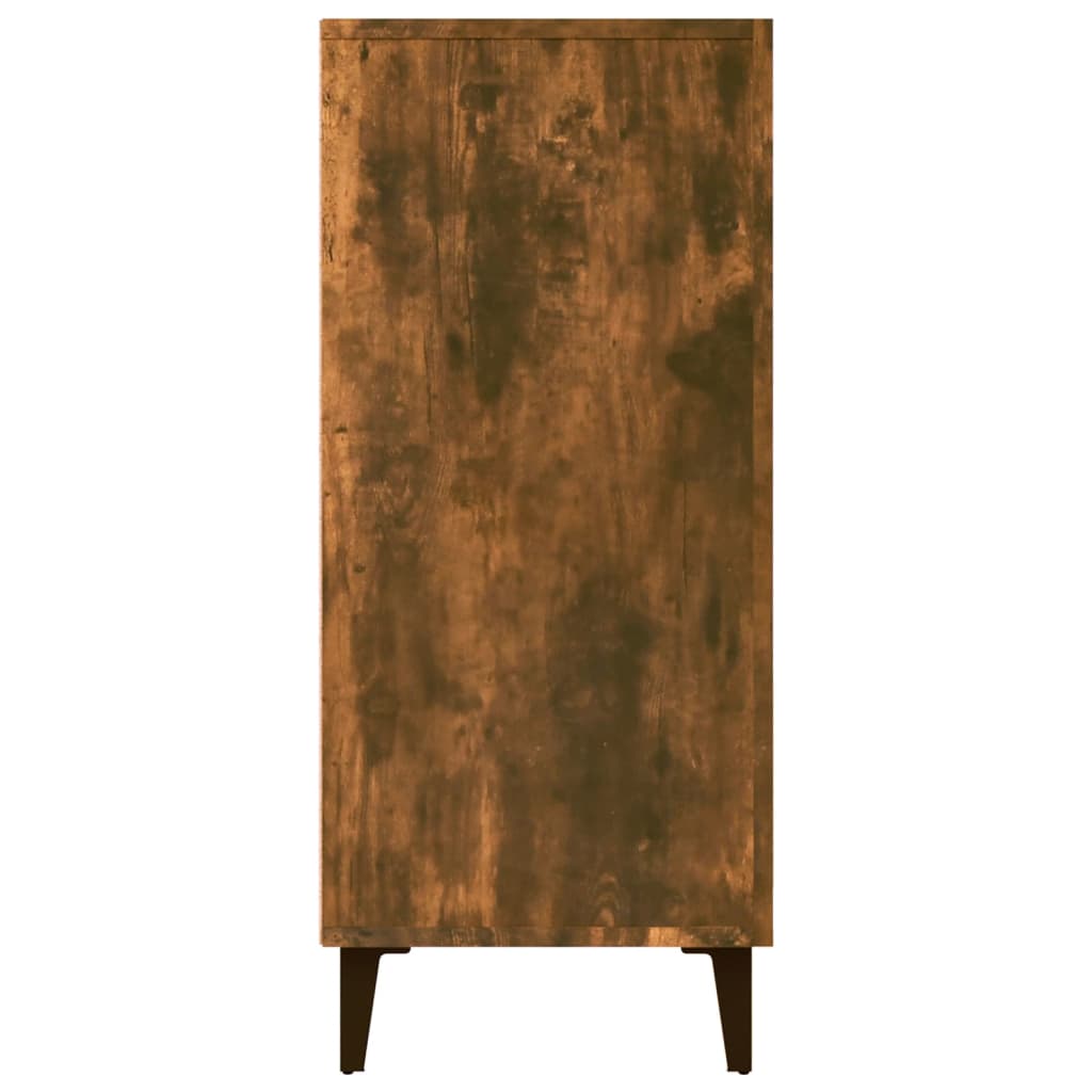 vidaXL Szafka, przydymiony dąb, 90x34x80 cm, materiał drewnopochodny