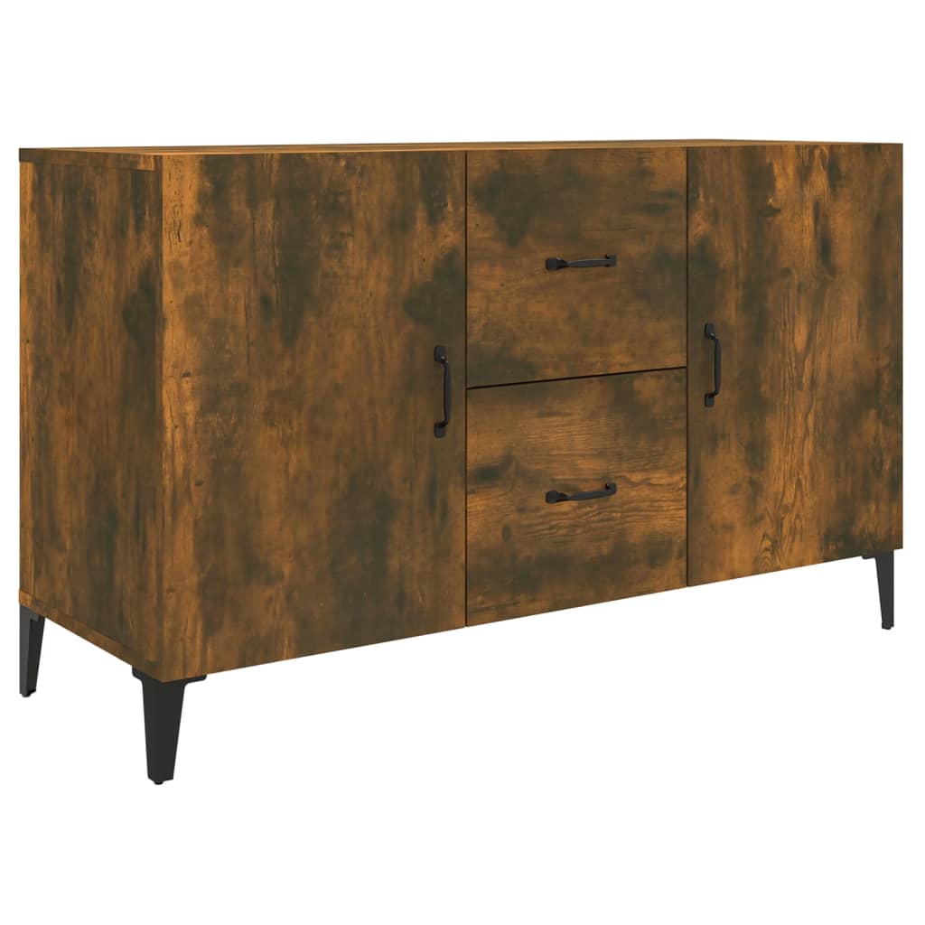 vidaXL Szafka, przydymiony dąb, 100x36x60 cm, materiał drewnopochodny