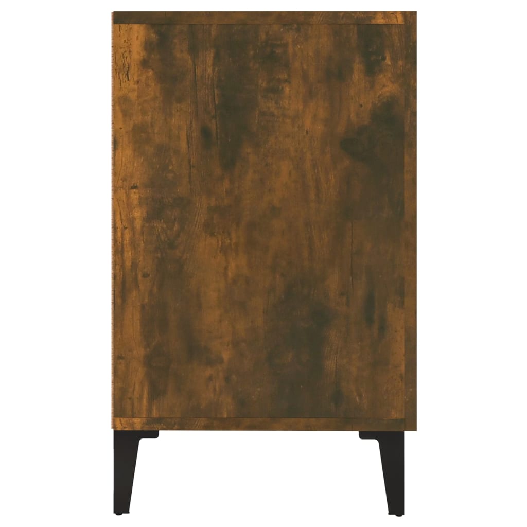 vidaXL Szafka, przydymiony dąb, 100x36x60 cm, materiał drewnopochodny