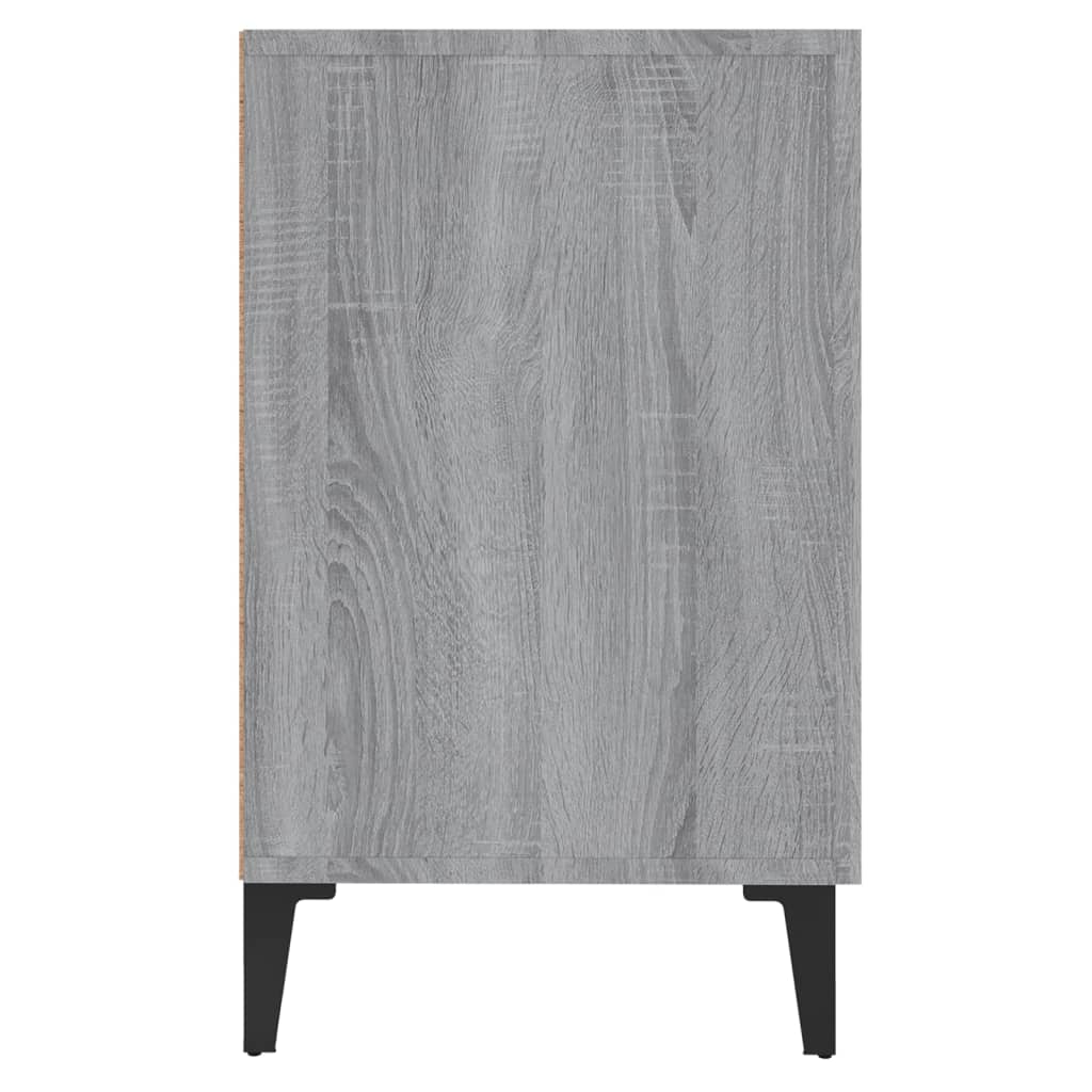 vidaXL Komoda, szary dąb sonoma, 100x36x60 cm, materiał drewnopochodny