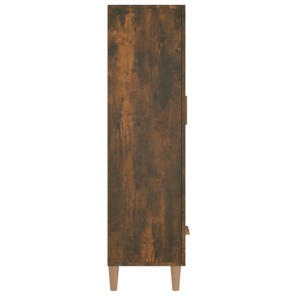 vidaXL Szafka, przydymiony dąb, 70x31x115 cm, materiał drewnopochodny