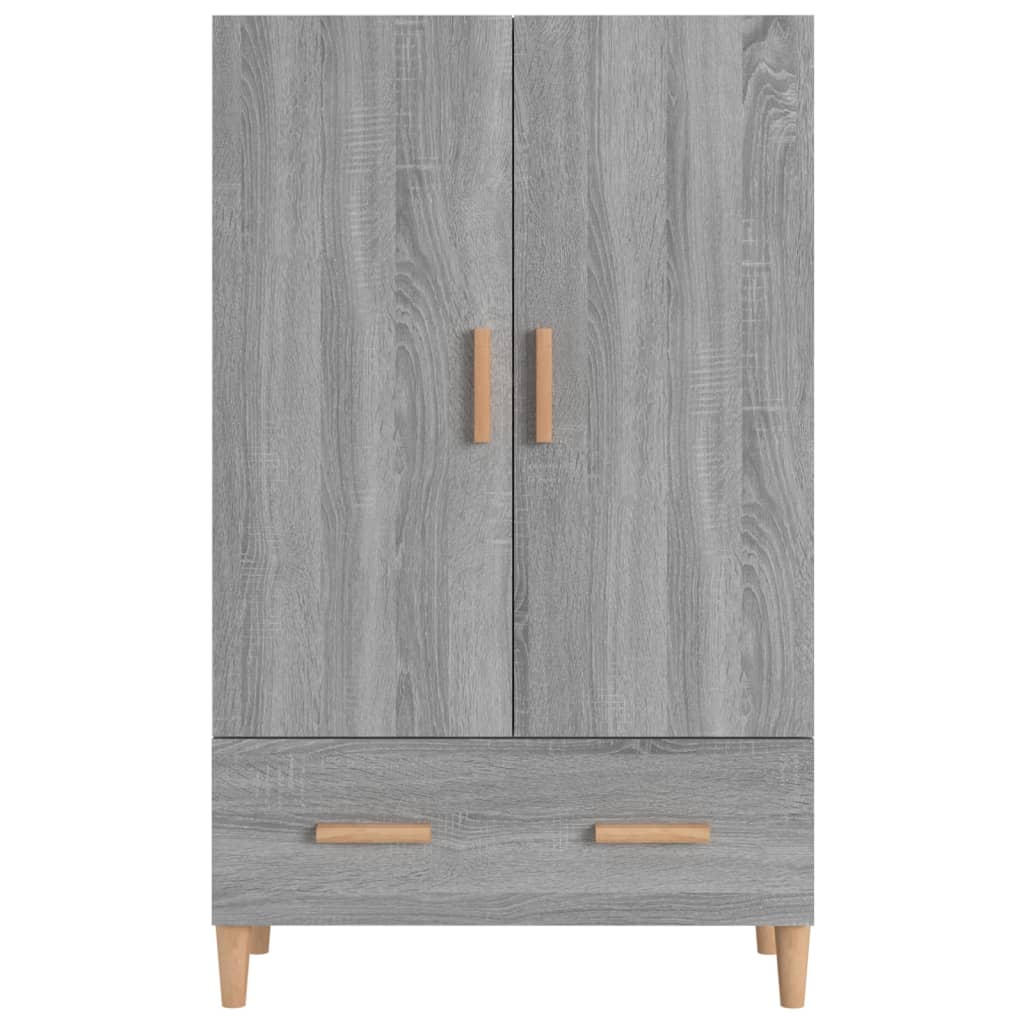 vidaXL Szafka, szary dąb sonoma, 70x31x115 cm, materiał drewnopochodny