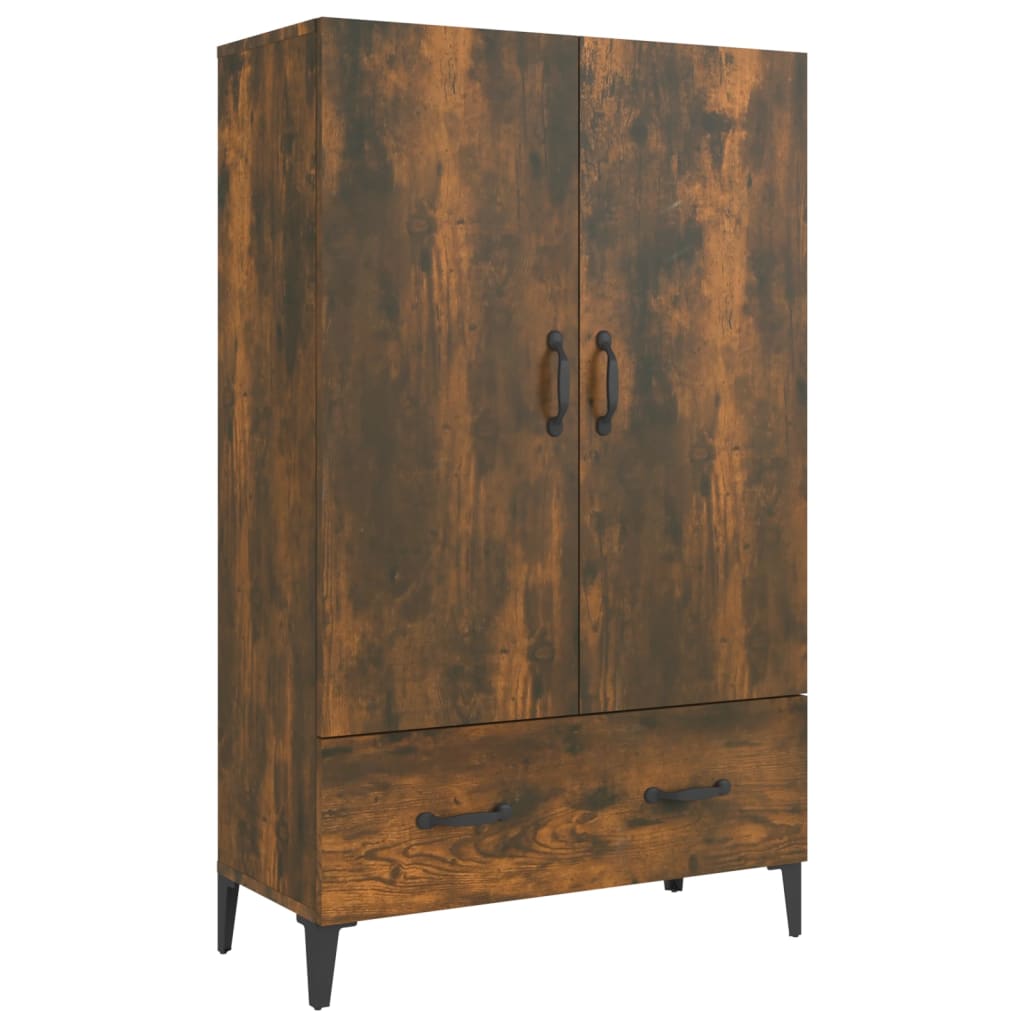 vidaXL Szafka, przydymiony dąb, 70x31x115 cm, materiał drewnopochodny