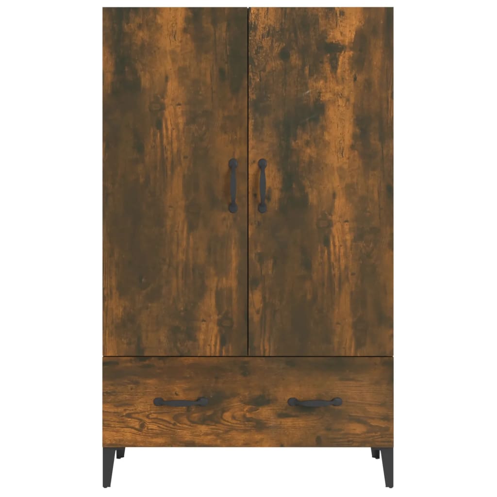 vidaXL Szafka, przydymiony dąb, 70x31x115 cm, materiał drewnopochodny