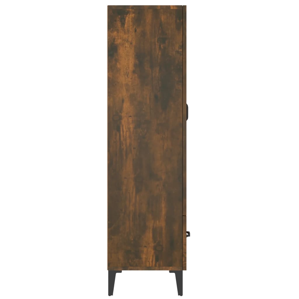 vidaXL Szafka, przydymiony dąb, 70x31x115 cm, materiał drewnopochodny