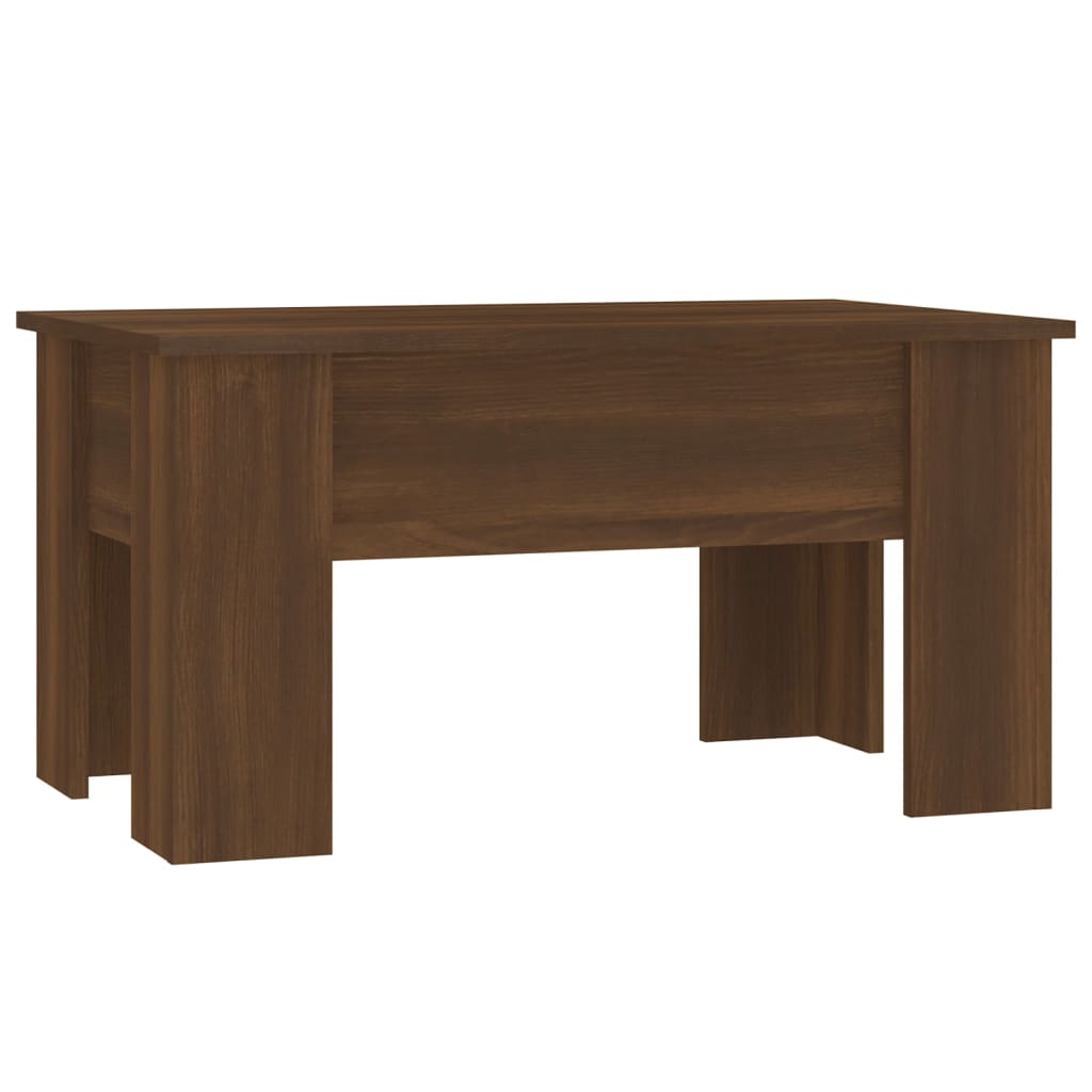 vidaXL Stolik kawowy, brązowy dąb, 79x49x41, materiał drewnopochodny