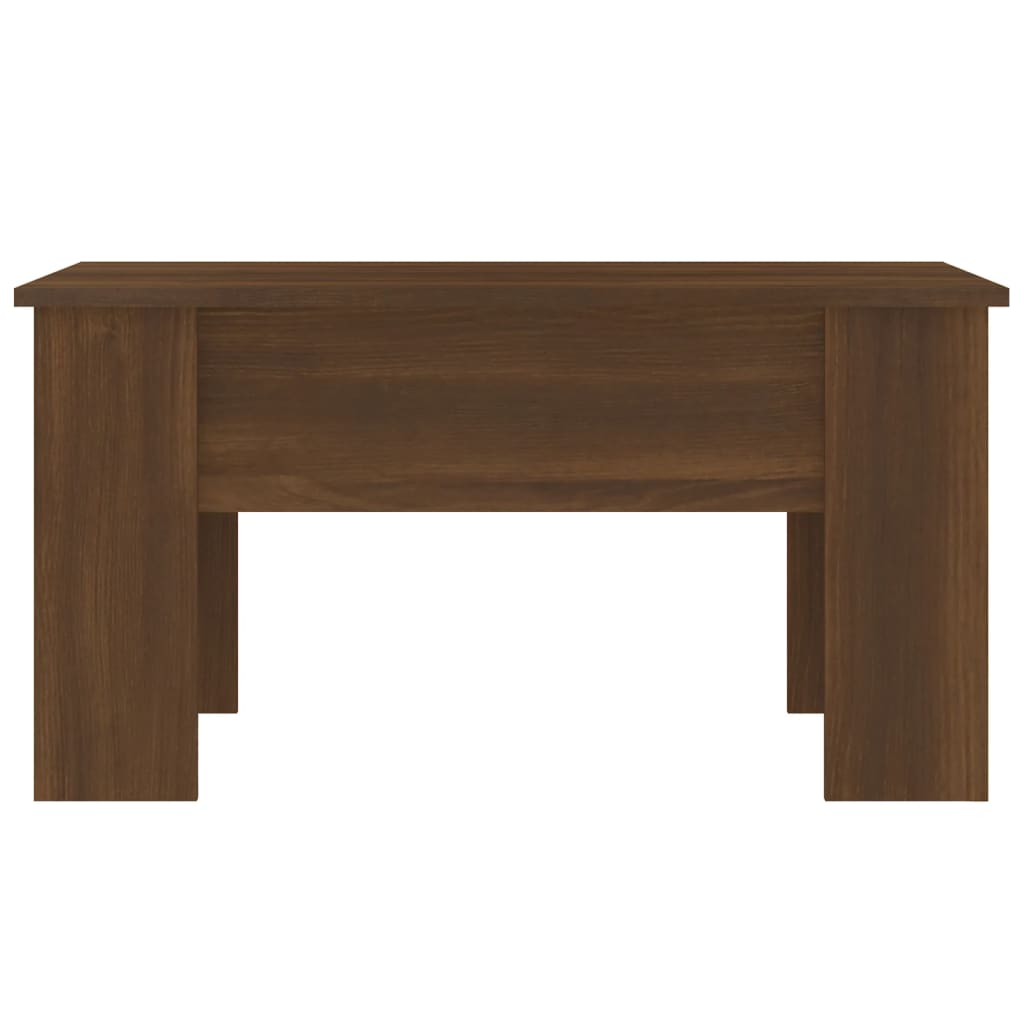 vidaXL Stolik kawowy, brązowy dąb, 79x49x41, materiał drewnopochodny