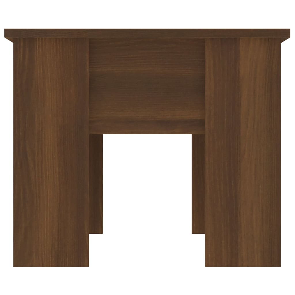 vidaXL Stolik kawowy, brązowy dąb, 79x49x41, materiał drewnopochodny